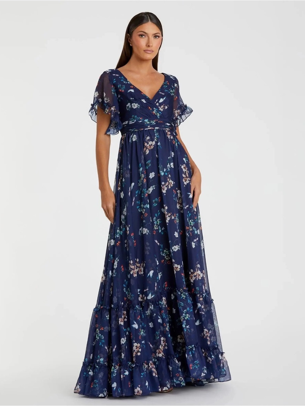 Mac Duggal Floral Dress